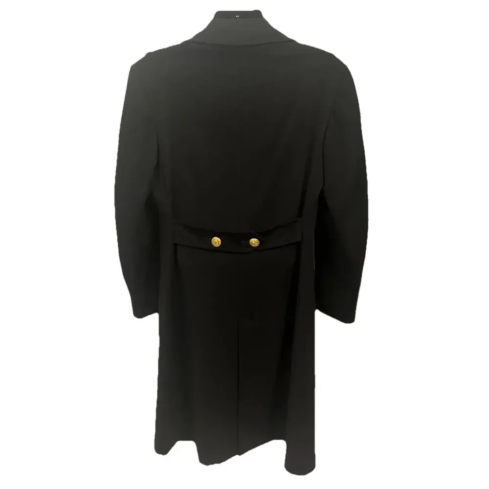 VTG U.S. Naval Navy Officers Bridge Peacoat Long Double Breasted Eagle Military